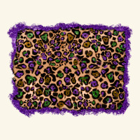 Mardi Gras Leopard Background Premium Hoodie | Teevron