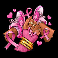 Breast Cancer Afro Girl Sneakers Premium Tee | Teevron