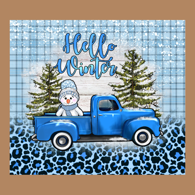 Hello Winter Snowman Truck Long Sleeve Tee by AdoDesignShop | Teevron