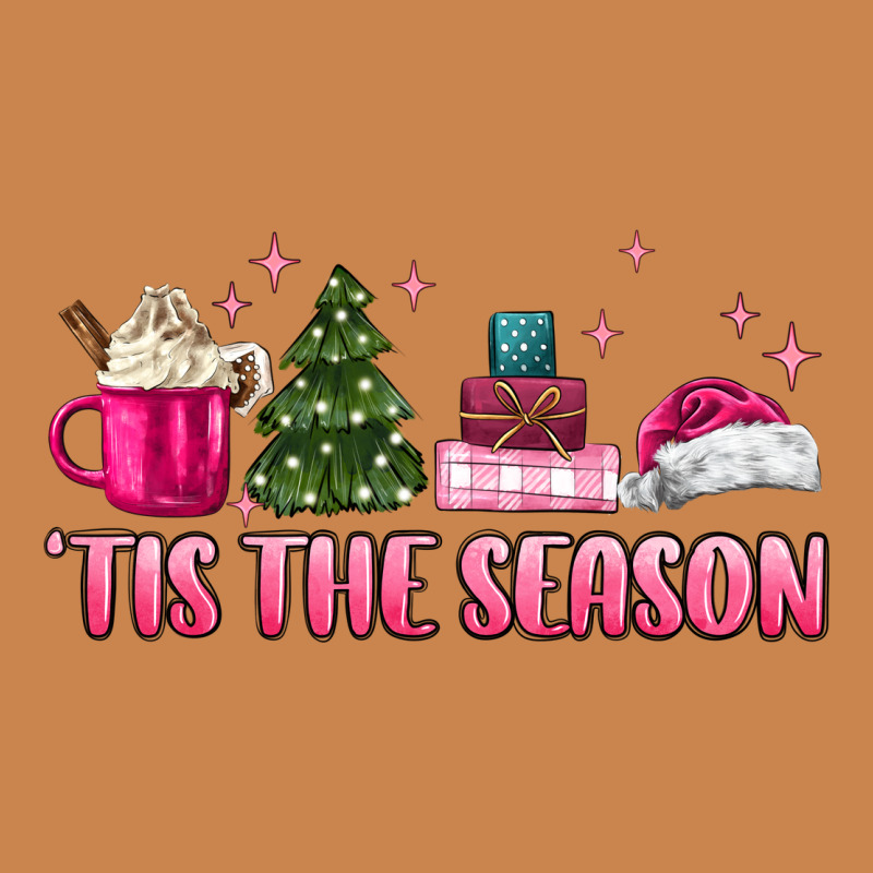 Tis The Season Pink Christmas Heavyweight Hoodie by MaliasSmallBusiness | Teevron