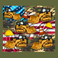 Bulldozer Camouflage American Flag Classic Tee | Teevron