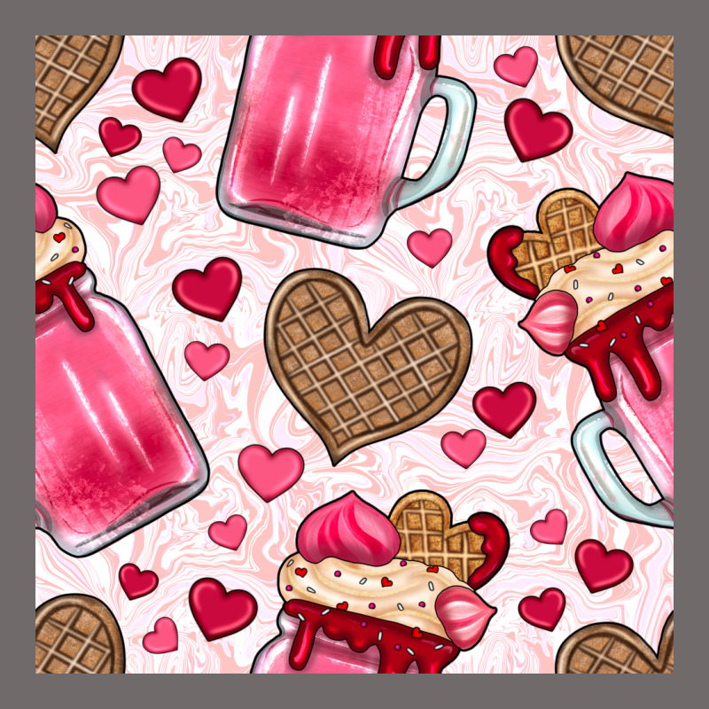 Valentines Day Milkshake Seamless Pattern Urban Heavy Tee by BundleAndBundleShop | Teevron