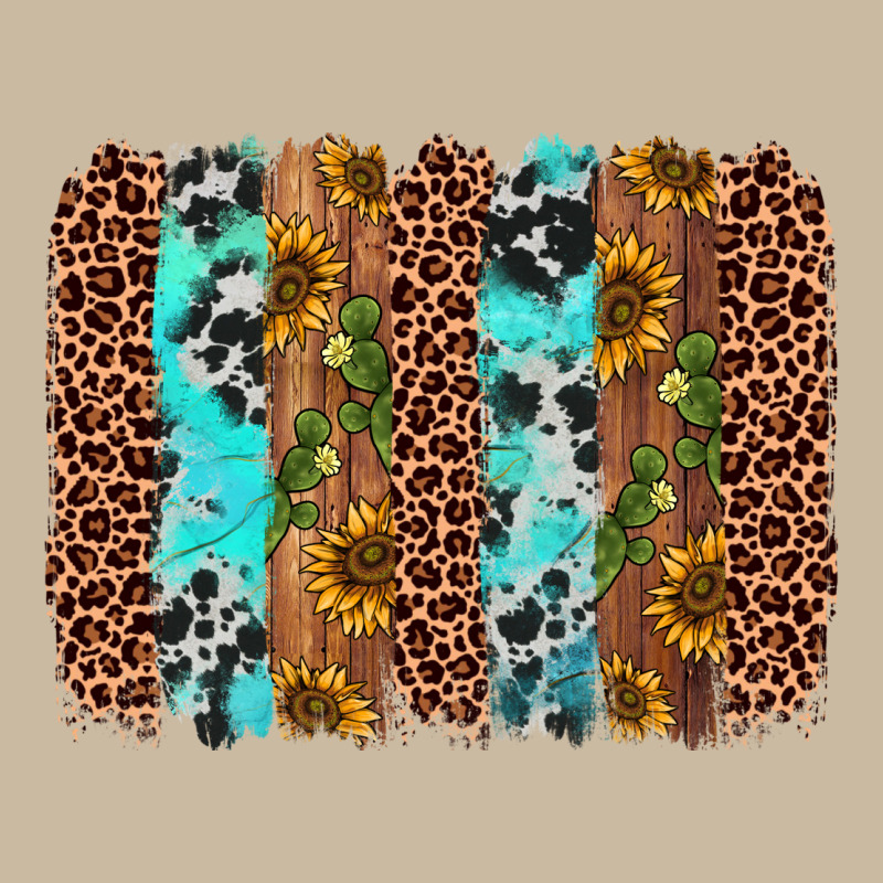 Sunflower Cactus Leopard Brushstroke Long Sleeve Tee by AdoDesignShop | Teevron
