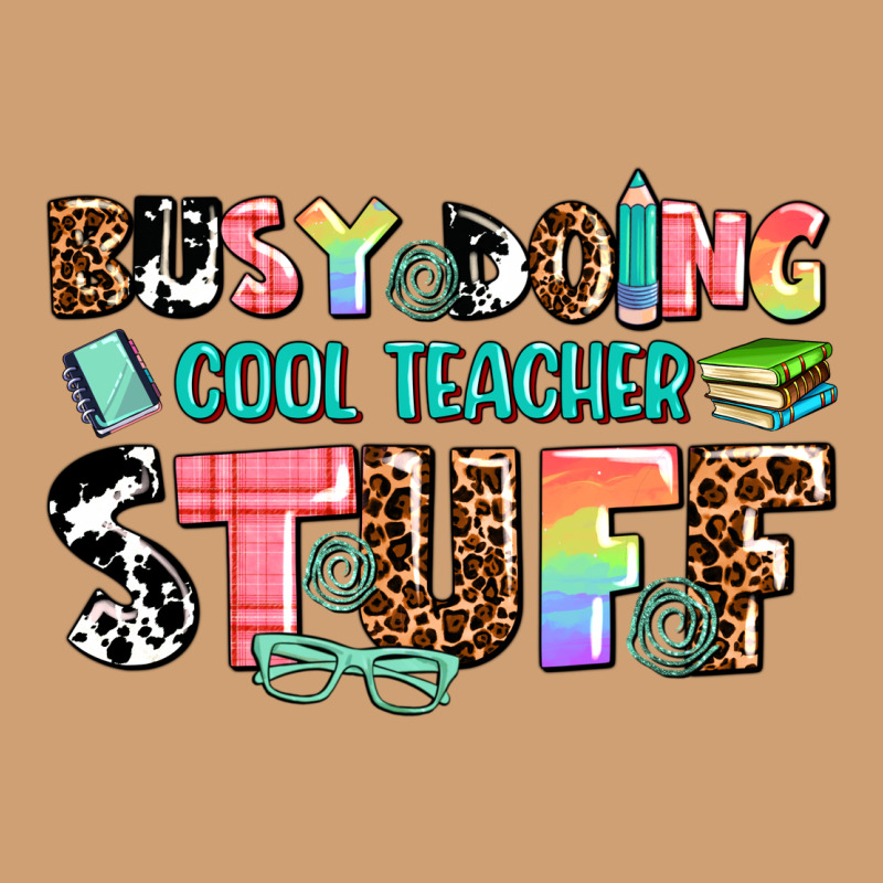 Busy Doing Cool Teacher Stuff Vintage Tee by AdoDesignShop | Teevron