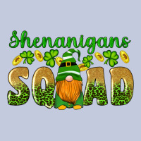 Shenanigans Squad Gnomes Shamrock Gold Leopard Glitter Long Sleeve Tee | Teevron
