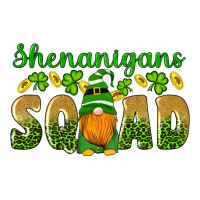 shenanigans squad gnomes shamrock gold leopard glitter | Teevron