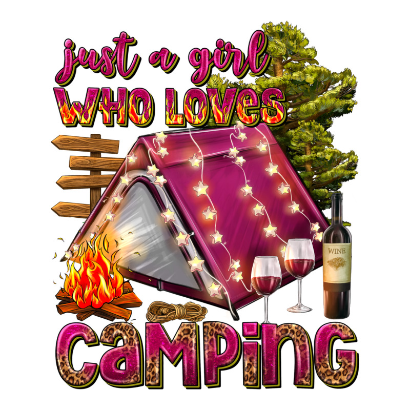 Just A Girl Who Loves Camping Premium Tee by texasbilliewilder | Teevron