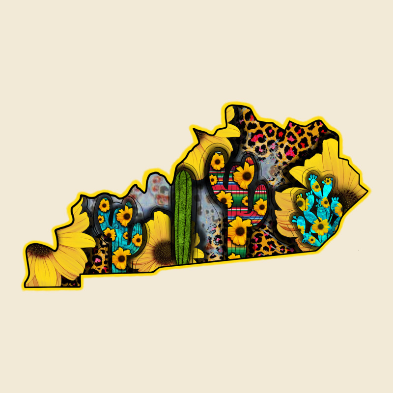Kentucky Map Western Sunflower Pattern Premium Hoodie by Bettercallsaul | Teevron