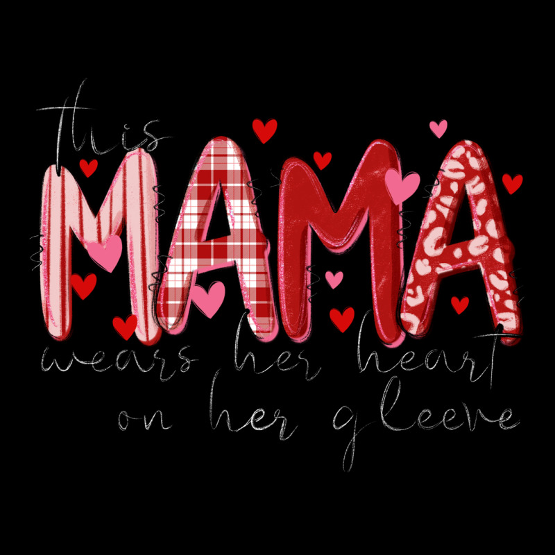 This Mama Wears Her Heart On Her Gleeve Heavy Core Tee by MaliasSmallBusiness | Teevron