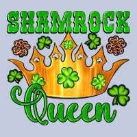 Shamrock Queen Crown Leopard Glitter Long Sleeve Tee | Teevron