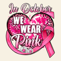 In October We Wear Pink Heart Vintage Tee | Teevron
