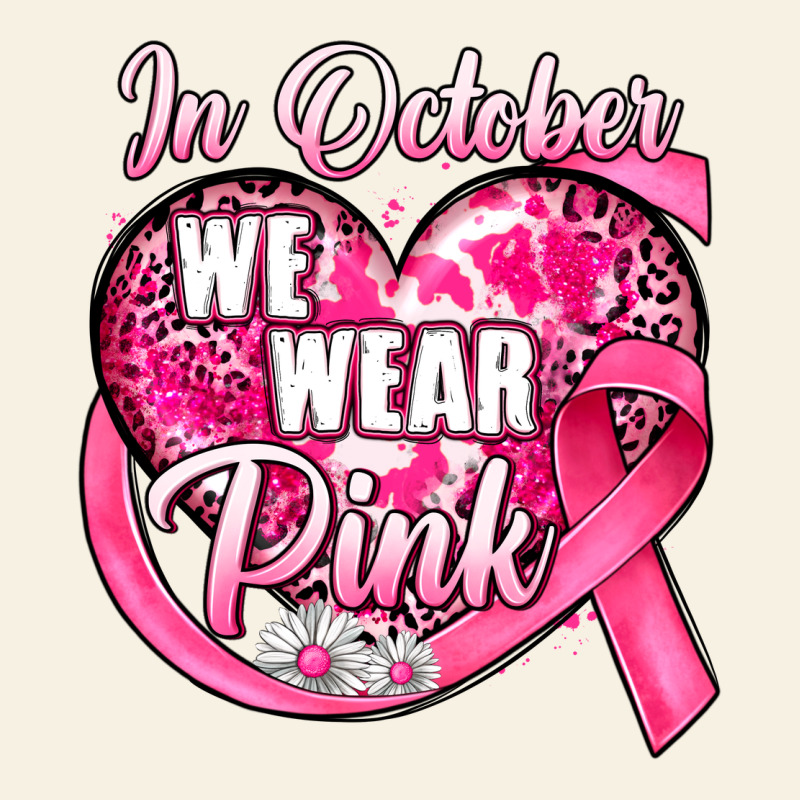 In October We Wear Pink Heart Vintage Tee by JahusDesignShop | Teevron