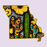 Western Missouri Map Sunflower And Cactus Pattern Premium Hoodie | Teevron