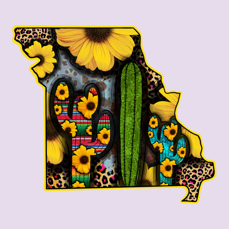 Western Missouri Map Sunflower And Cactus Pattern Premium Hoodie by Bettercallsaul | Teevron