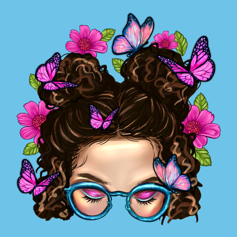Messy Bun Mom With Butterfly Premium Sweatshirt by BundleAndBundleShop | Teevron