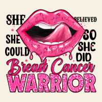 Breast Cancer Warrior Lips Vintage Tee | Teevron