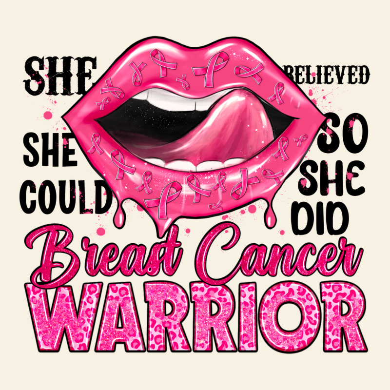 Breast Cancer Warrior Lips Vintage Tee by JahusDesignShop | Teevron
