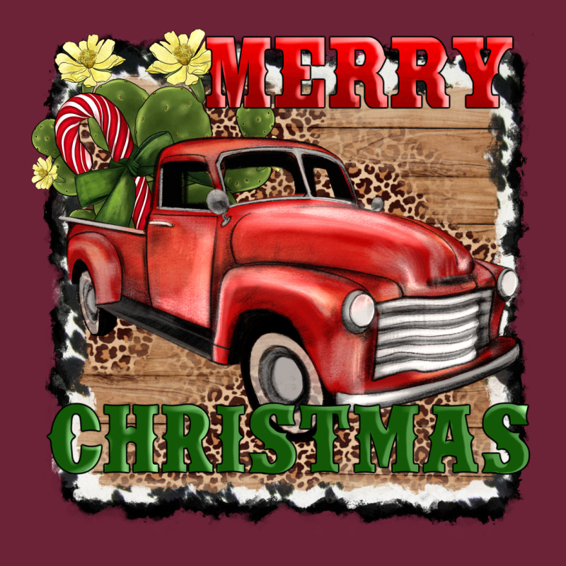 Merry Christmas With Truck Long Sleeve Tee by AdoDesignShop | Teevron