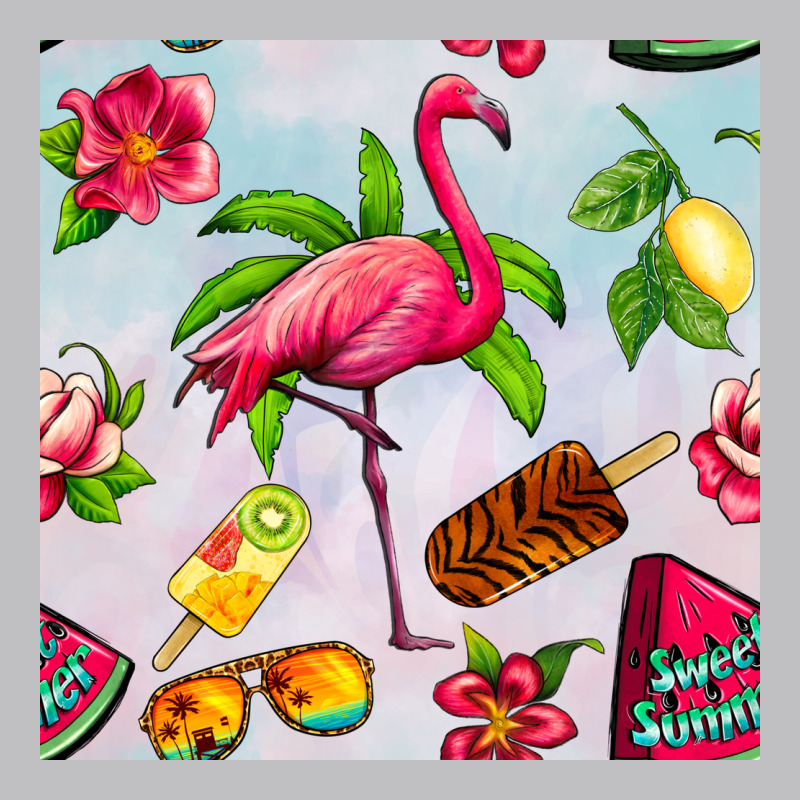 Sweet Summer Flamingo Seamless Pattern Classic Tee by BundleAndBundleShop | Teevron
