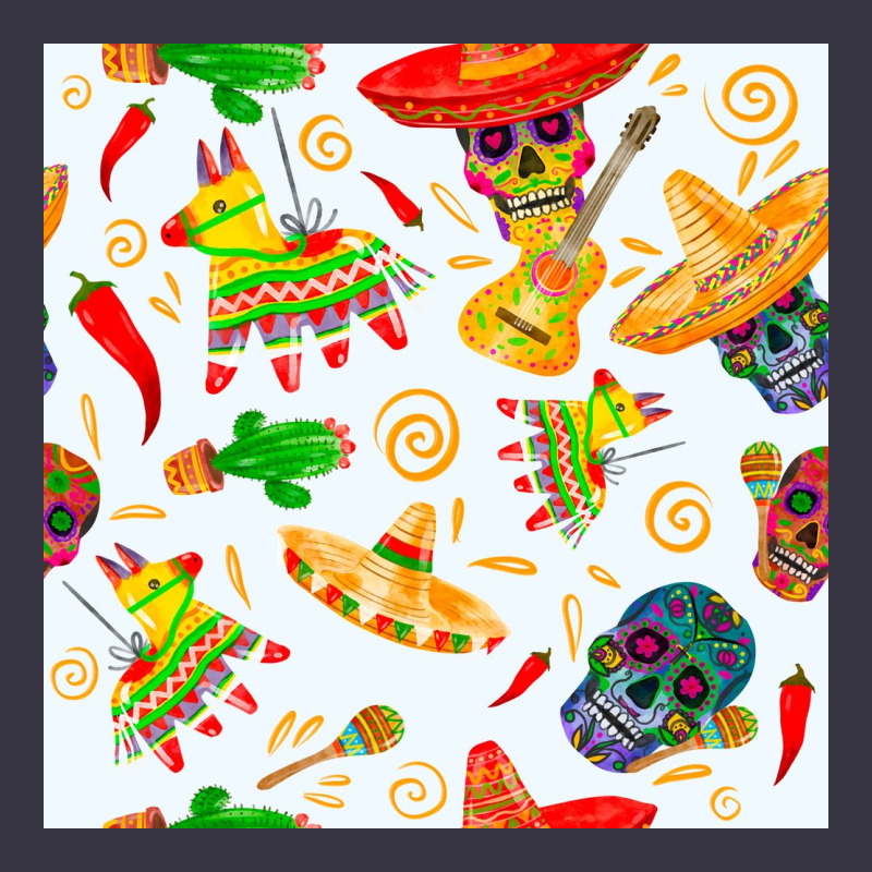 Mexico Seamless Pattern Vintage Hoodie by FaDigitalArtStudio | Teevron
