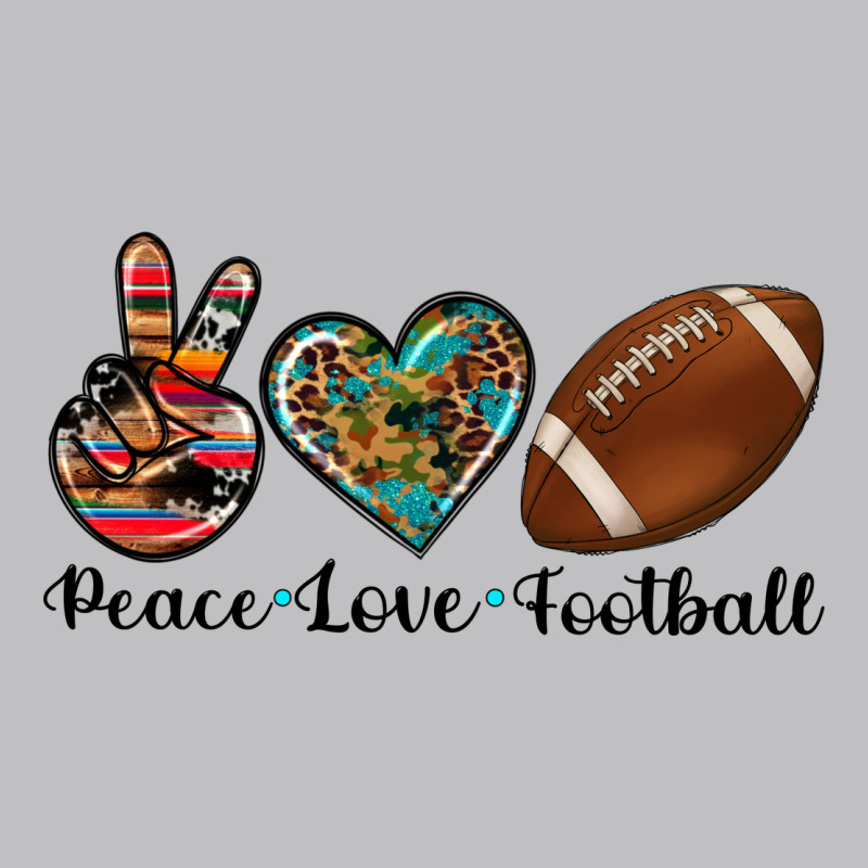 Peace Love Football Long Sleeve Tee by Artiststas | Teevron