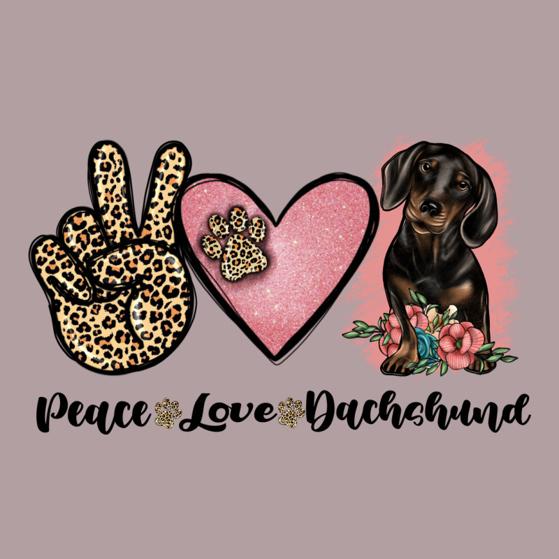 Peace Love Dachshund Vintage Hoodie by JahusDesignShop | Teevron