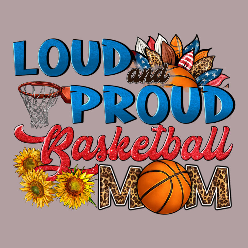 Loud And Proud Basketball Mom Vintage Hoodie by HRA Design Shop | Teevron