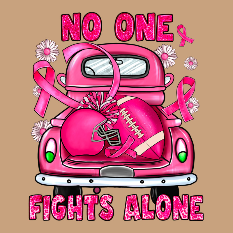 Breast Cancer No One Fights Alone Truck Football Vintage Tee by JahusDesignShop | Teevron