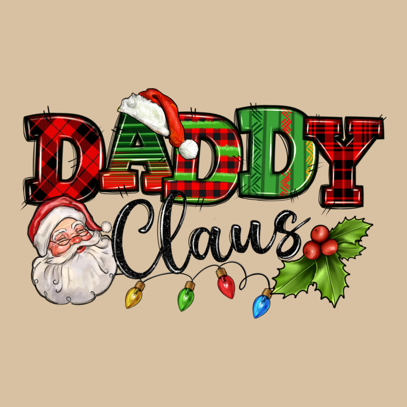 Daddy Claus Santa Christmas Lights And Holly Heavyweight Hoodie by NancyCooperArtShop | Teevron