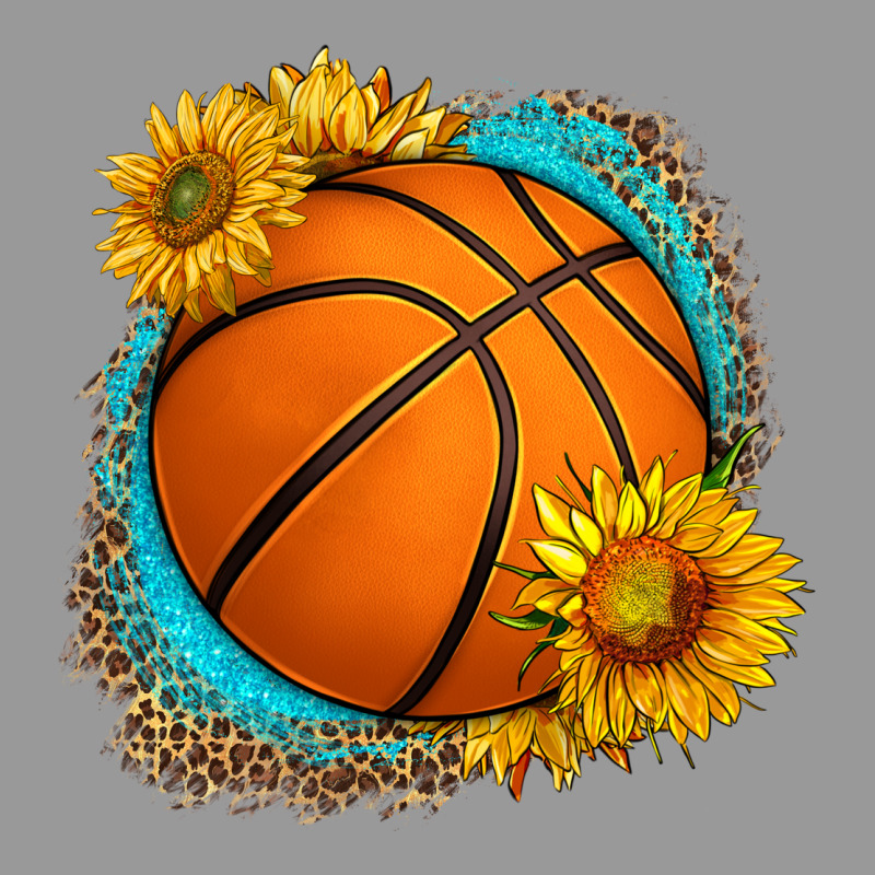Western Basketball With Sunflower Vintage Hoodie by HRA Design Shop | Teevron