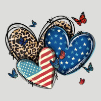 American Flag Leopard Hearts Zipper Hoodie | Teevron