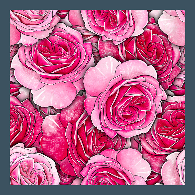 Valentines Day All Dress Up Roses Seamless Pattern Urban Heavy Tee by BundleAndBundleShop | Teevron