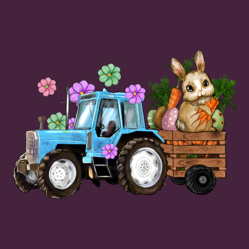Happy Easter Tractor With Bunny Flowers And Carrot Premium Tee by RanaPortraitStore | Teevron