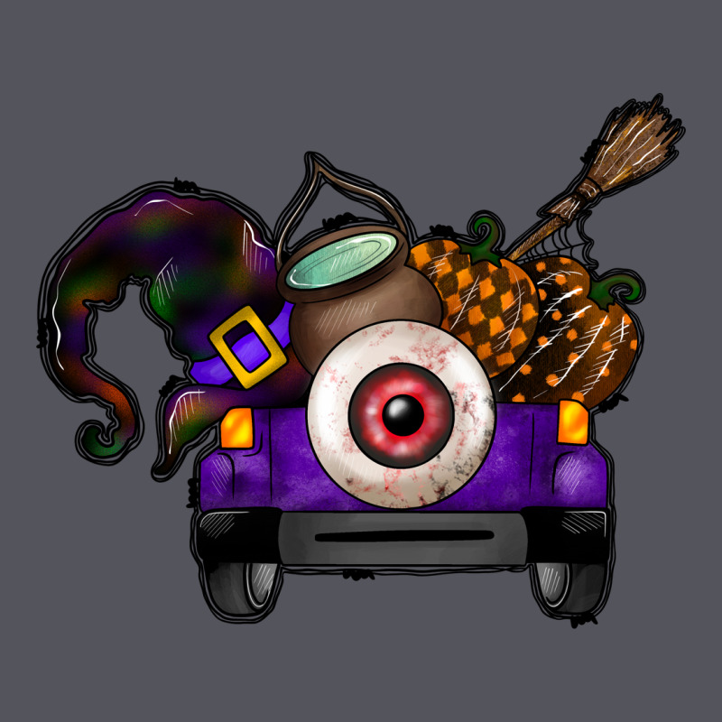 Halloween Truck Vintage Hoodie by CowhideDigitalArt | Teevron