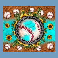 Baseball Turquoise Sunflower Urban Heavy Tee | Teevron