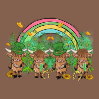 St Patrick's Day Baby Highland Cow Zipper Hoodie | Teevron