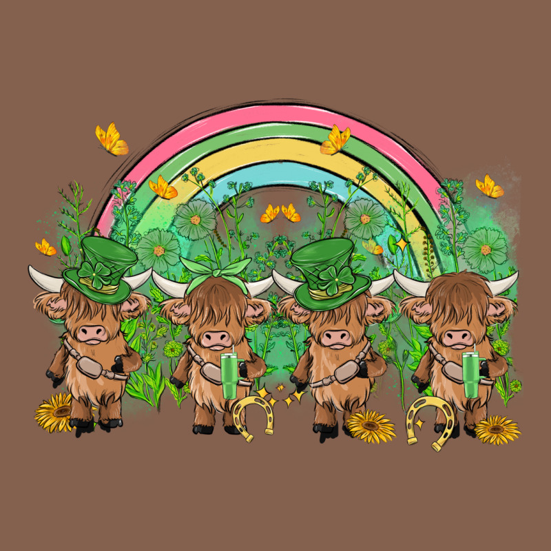 St Patrick's Day Baby Highland Cow Zipper Hoodie by MaliasSmallBusiness | Teevron
