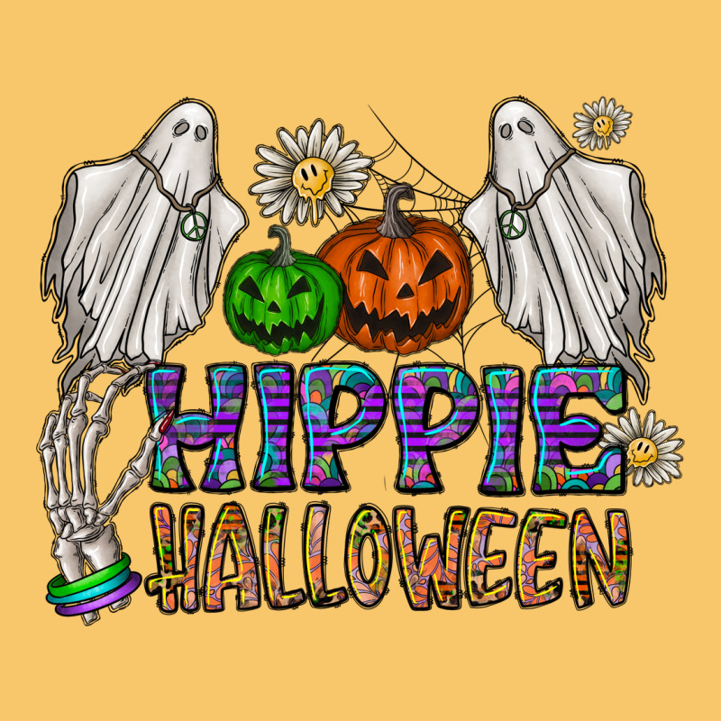 Hippie Halloween Vintage Hoodie by CowhideDigitalArt | Teevron