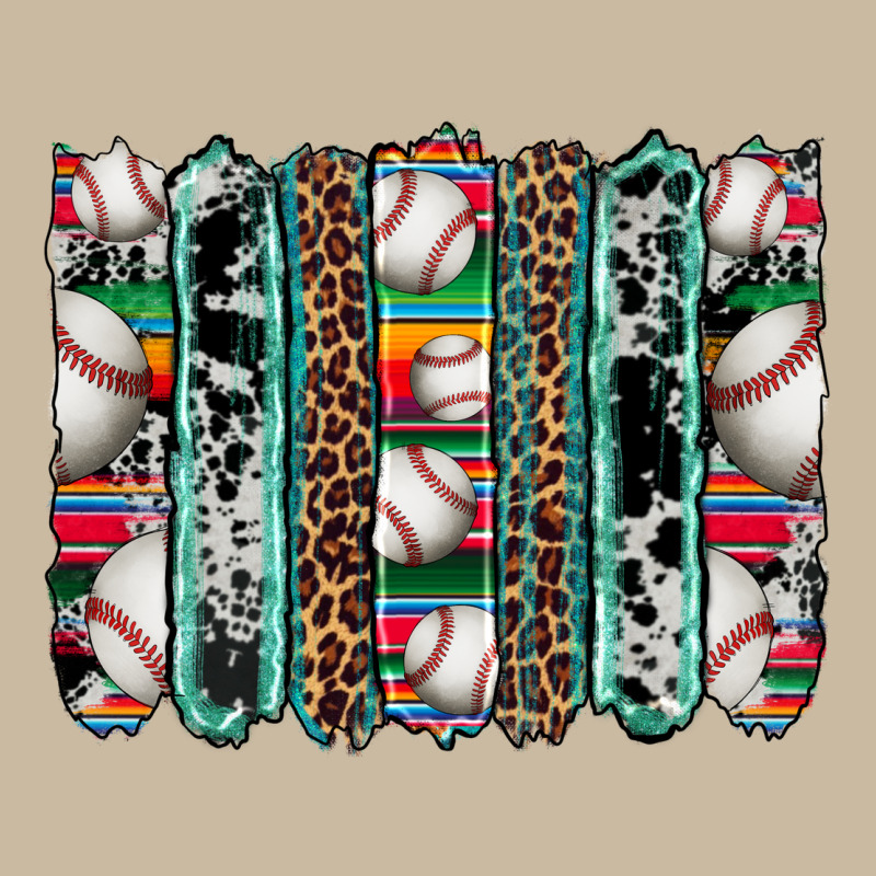 Baseball Serape Cowhide Turquoise Leopard Glitter  Brushstrokes Long Sleeve Tee by Artiststas | Teevron