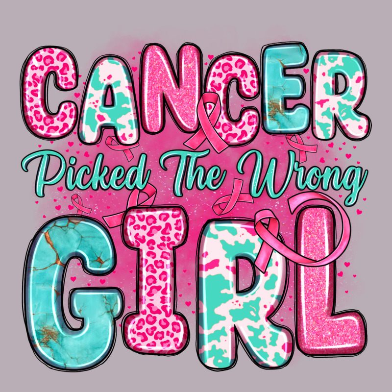 Cancer Picked The Wrong Girl Vintage Tee by JahusDesignShop | Teevron
