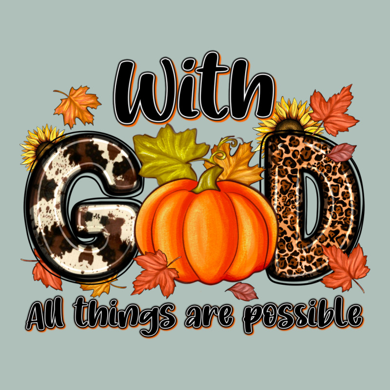 With God All Things Are Possible Heavyweight Hoodie by MaliasSmallBusiness | Teevron