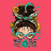 Western Messy Bun Mom With Sunflower Premium Sweatshirt | Teevron