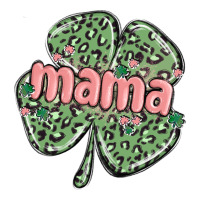 leopard shamrock mama | Teevron