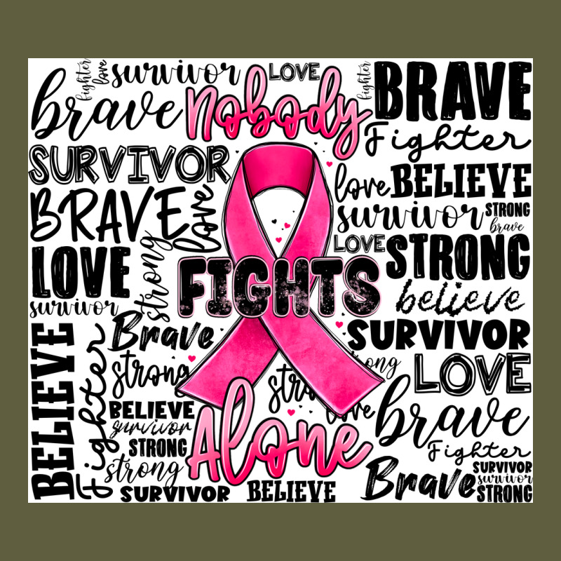 Breast Cancer Nobody Fights Alone Vintage Tee by JahusDesignShop | Teevron