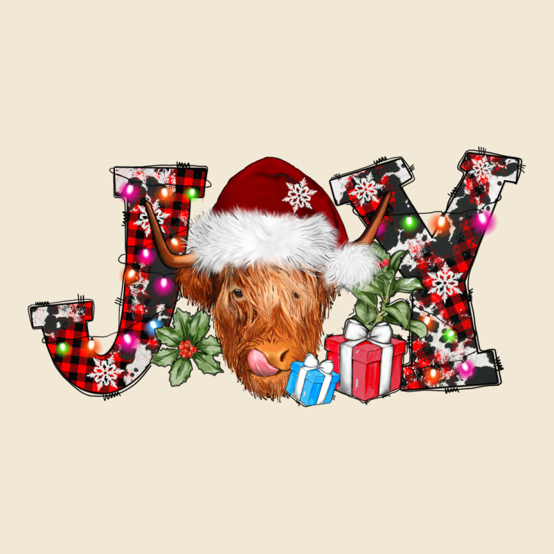 Joy Christmas Heifer Ladies Tee by AdoDesignShop | Teevron