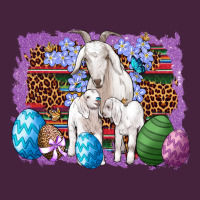 Goat Family Eggs Flowers Leopard Serape Glitter Long Sleeve Tee | Teevron