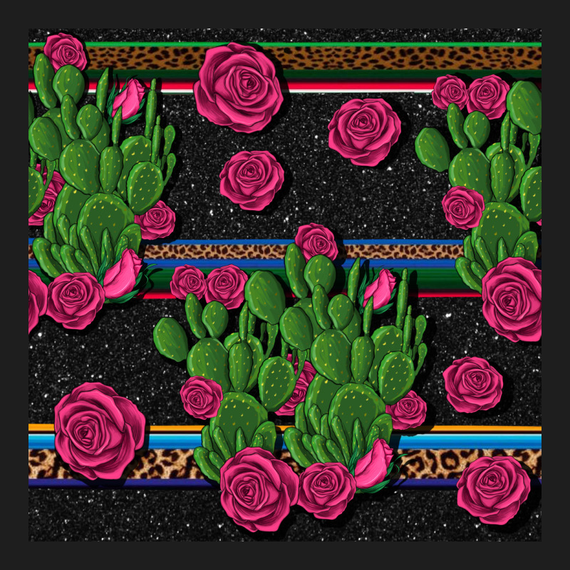Mexican Rose And Cactus Seamless Pattern Classic Tee by BundleAndBundleShop | Teevron