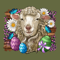 Easter Sheep Eggs Butterfly Daisys Leopard Glitter Wooden Long Sleeve Tee | Teevron