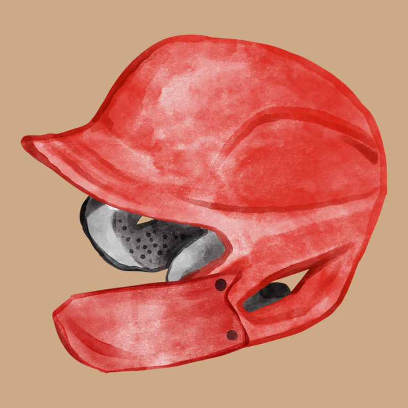 Red Baseball Batting Helmet Fa Element Vintage Hoodie by FaDigitalArtStudio | Teevron