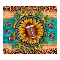football leopard turquoise sunflower | Teevron